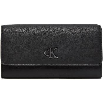 Calvin Klein Jeans  MINIMAL MONOGRAM LONG FOLD SNAP K60K612267  Peňaženky Čierna