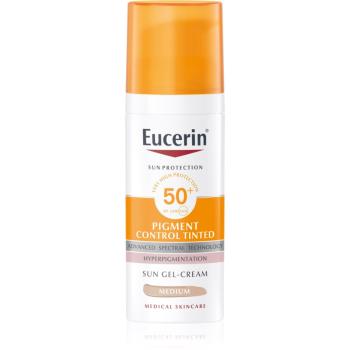 Eucerin Sun Pigment Control Tinted ochranná emulzia proti hyperpigmentácii pleti SPF 50+ odtieň Medium 50 ml