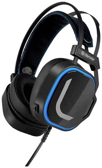 Denver GHS-131 herný headset s USB káblový cez uši čierna stereo