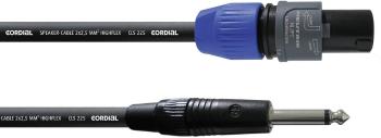 Cordial reproduktor kábel [1x SPK zástrčka - 1x jack zástrčka 6,35 mm] 2 x 2.5 mm² 1.50 m čierna