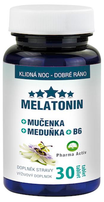 Pharma Activ MELATONIN + Mučenka + Meduňka + B6 30 tabliet