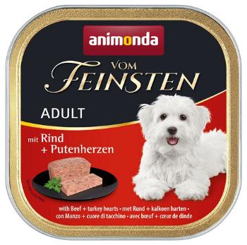 Animonda Vom Feinsten dog ADULT hovädzie a morčacie srdiečka 11 x 150g