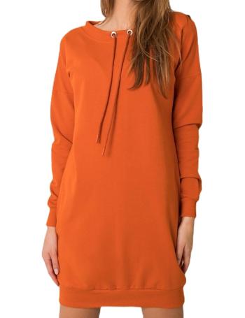 Oranžové dámske mikinové šaty vel. S