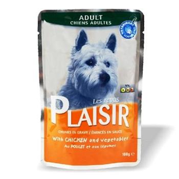 Plaisir Dog kapsička kuracie so zeleninou 22 × 100 g (8595657300105)