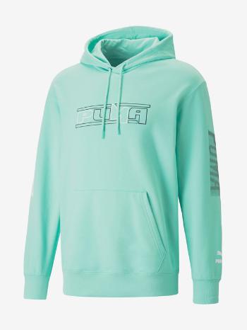 Puma SWxP Graphic Hoodie TR Mikina Zelená