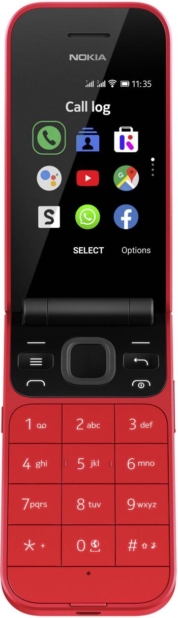 Nokia 2720 Flip véčkový telefón červená