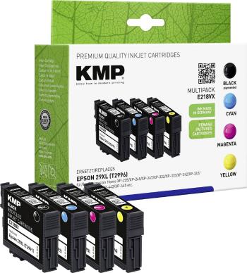 KMP Ink náhradný Epson 29XL, T2996, T2991, T2992, T2993, T2994 kompatibilná kombinované balenie čierna, zelenomodrá, pur