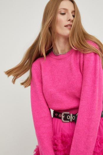 Vlnený sveter Answear Lab dámsky, ružová farba