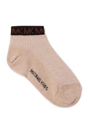 Detské ponožky Michael Kors zlatá farba