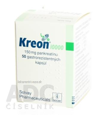 Kreon 10 000 cps end 150 mg  (fľ.HDPE) 1x50 ks