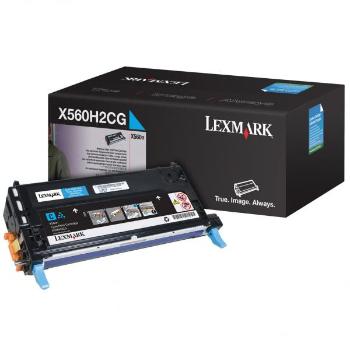 LEXMARK X560 (X560H2CG) - originálny toner, azúrový, 10000 strán