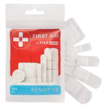 FIXAplast First aid kid sensitive náplasť mix 24 kusov