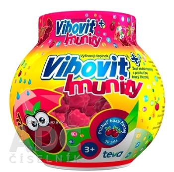 VIBOVIT + IMUNITY želé s príchuťou bazy čiernej 1x50 ks