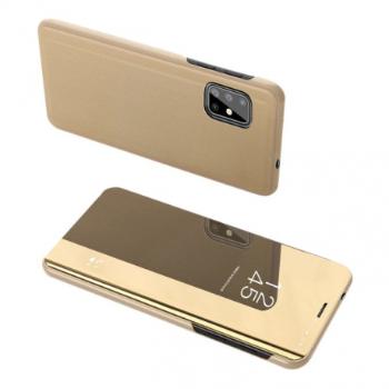 MG Clear View knižkové púzdro na Samsung Galaxy S20 Ultra, zlaté
