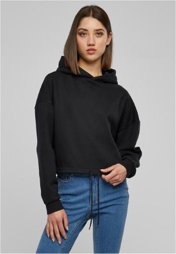 Urban Classics Ladies Cropped Oversized Hoodie black - XS