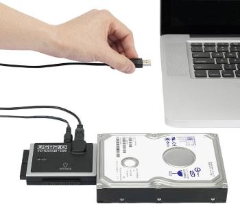 Konvertor USB 2.0 ⇔ IDE+SATA