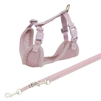 Trixie Junior puppy soft harness with leash, S–M: 26–34 cm/10 mm, 2.00 m, light lilac