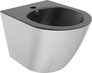 MEXEN - Lena bidet závesný, čierna mat/strieborná vzor 35224873