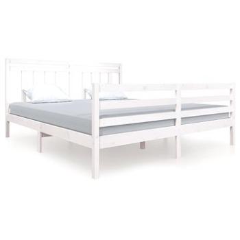 Rám postele biely masívne drevo 180 × 200 cm Super King, 3100670