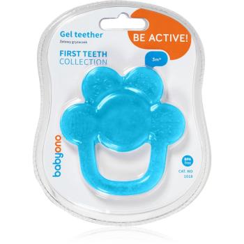 BabyOno Be Active Gel Teether hryzadielko Flower Blue 1 ks