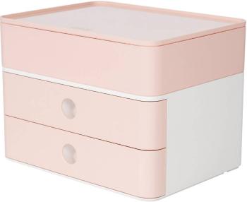 HAN SMART-BOX PLUS ALLISON 1100-86 box so zásuvkami ružová, biela  Počet zásuviek: 2