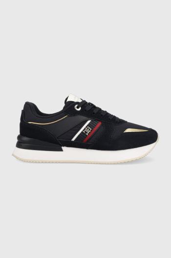 Tenisky Tommy Hilfiger CORP WEBBING RUNNER tmavomodrá farba, FW0FW07383