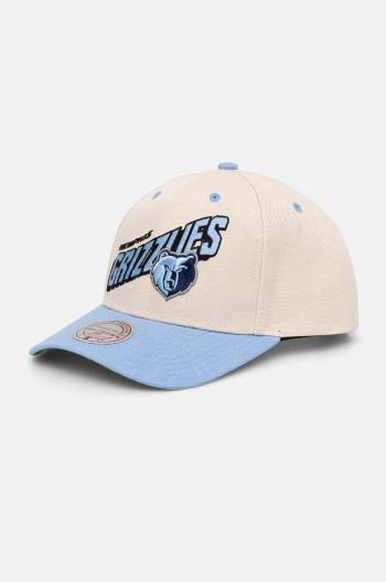 Šiltovka Mitchell&Ness Memphis Grizzlies béžová farba, vzorovaná, HHSS7555-MGRYYPPPOFWH