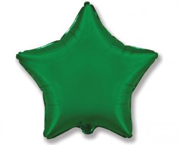 Flexmetal Fóliový balón hviezda - zelená 45 cm