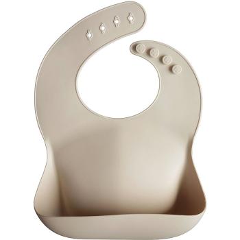 Mushie Silicone Baby Bib podbradníček Shifting Sand 1 ks