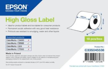 Epson C33S045538 label roll, normal paper, 102mm