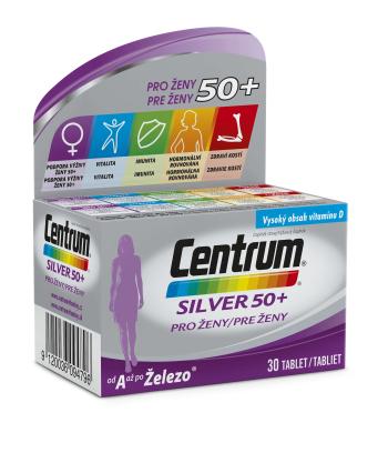 Centrum Silver 50+ multivitamín pre ženy 30 tabliet