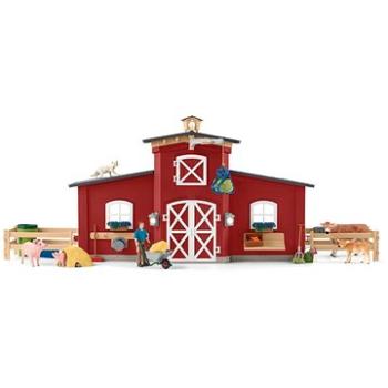 Schleich Veľká stodola so zvieratami a príslušenstvom 42606 (4059433652306)