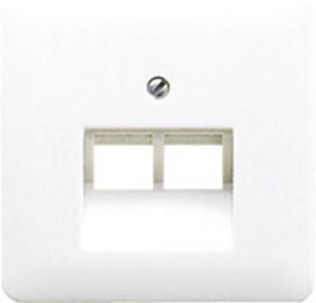 Jung 2-násobný kryt sieřová zásuvka  alpská biela CD569-2UAWW