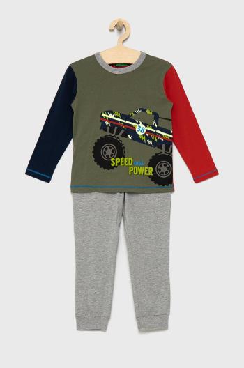 Detské bavlnené pyžamo United Colors of Benetton s potlačou
