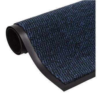 Protiprachová obdĺžniková rohožka všívaná 80x120 cm modrá