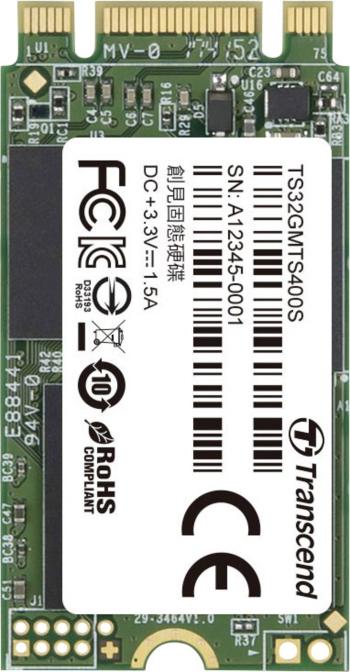 Transcend 400S 32 GB interný SSD disk SATA M.2 2242 M.2 SATA 6 Gb / s Retail TS32GMTS400S