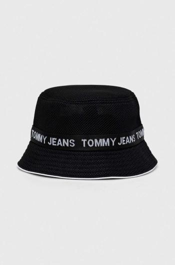 Klobúk Tommy Jeans čierna farba