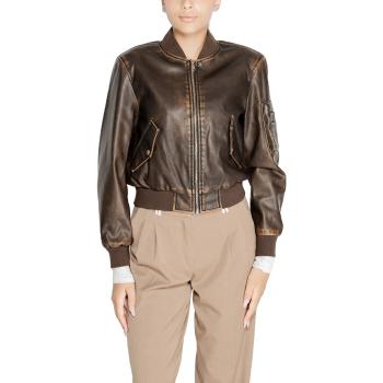 Only  Onlhalli Faux Leather Bomber Cc Otw 15322890  Bundy Hnedá