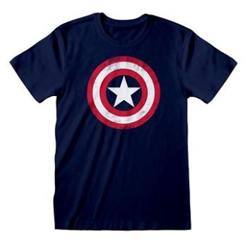 Captain America – Shield Distressed tričko XXL (5055910342790)