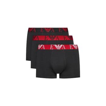 Emporio Armani  3 Pack Stretch Cotton Trunks Black  Boxerky Čierna