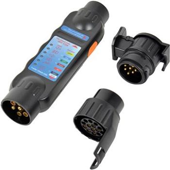 Carpoint Tester zásuvky prívesu ťažného LED 3 v 1 – tester + 2 redukcie (0438120)