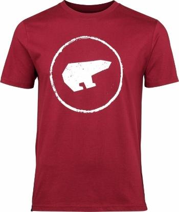 Eisbär Stamp T-Shirt Unisex Burgundy White L