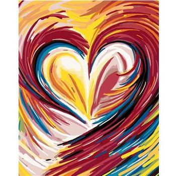 Maľovanie podľa čísel – Dúhové maľované srdce (HRAmal00896nad)