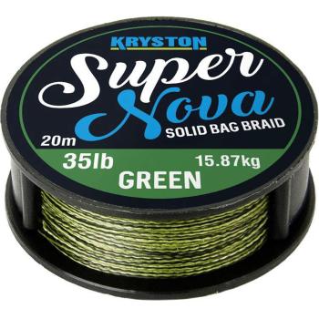Kryston náväzcová šnúrka super nova solid braid zelený 20 m-nosnosť 35 lb