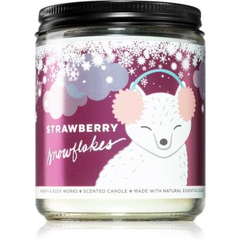 Bath & Body Works Strawberry Snowflakes vonná sviečka I. 198 g