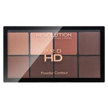 Makeup Revolution Pro HD Powder Contour Palette - Medium Dark multifunkčná paleta 20 g