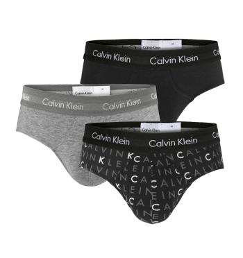 CALVIN KLEIN - 3PACK cotton stretch logo slipy-M (81-86 cm)