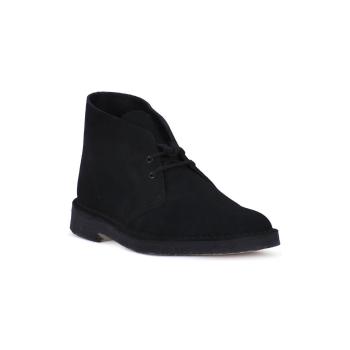 Clarks  DESERT BOOT BLK  Čižmy Čierna