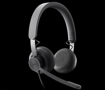 Logitech slúchadlá s mikrofónom Zone Wired Teams Headset Graphite - EMEA