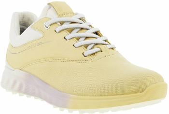 Ecco S-Three Womens Golf Shoes Straw/White/Bright White 37